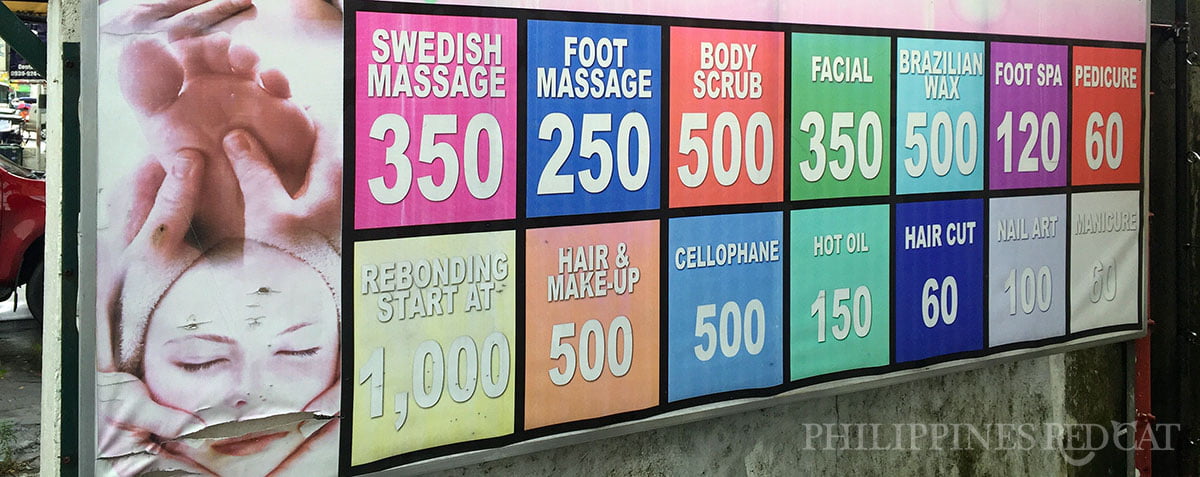 Subic Massage Prices